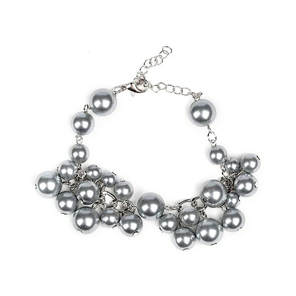 Girls in pearls silver bracelet
